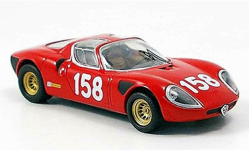 Alfa Romeo 33.2 prototipo 1/43 M4 1967 no. 158 a.fischhaber friburg diecast model cars