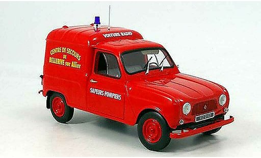 Renault 4 F4 1/18 Norev F pompier frankreich 1965 diecast model cars
