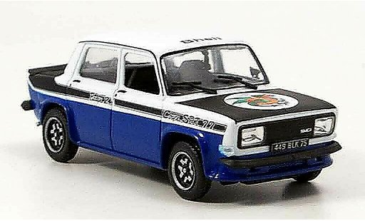 Simca 1000 Rallye 2 SRT 1/43 Norev 2 white/black 1977 diecast model cars