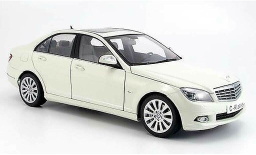Mercedes Classe C Base 1/18 Autoart berline (w 204) elegance white diecast model cars