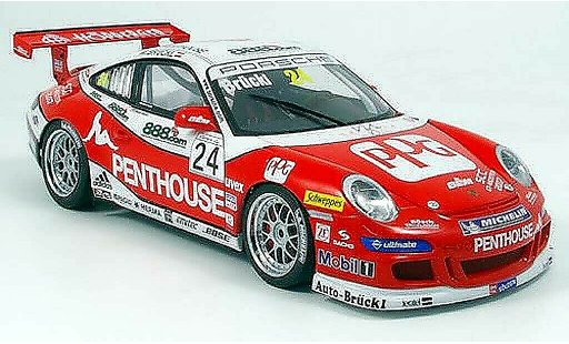 Porsche 911 GT3 CUP 1/18 Autoart 2007 no.24 penthouse diecast model cars