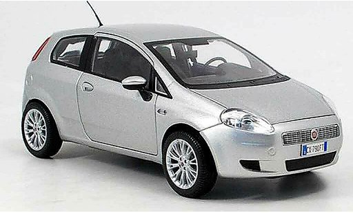 Fiat Grande Punto Berlina 1/18 Mondo Motors grey 2007 diecast model cars