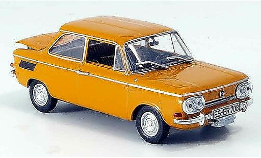 NSU TTS Base 1/43 Norev orange Targa 1968 diecast model cars