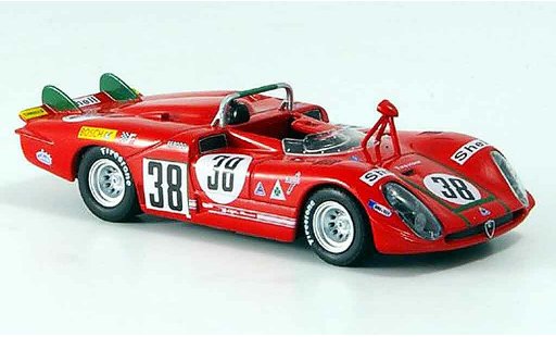 Alfa Romeo 33 tipo 33 prototipo 1/43 M4 no.38 facetti zeccoli 24h le mans 1970 diecast model cars