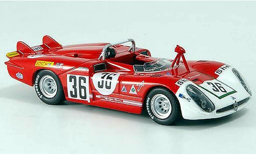 Alfa Romeo 33.3 prototipo 1/43 M4 1970 No.36 Courage/De Adamich 24h Le Mans diecast model cars
