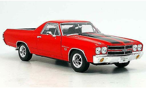 Chevrolet El Camino SS 1/18 Welly ss396 red 1970 diecast model cars
