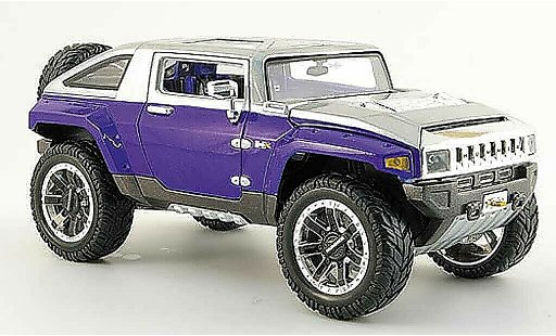 Hummer HX Concept 1/18 Maisto blue grey tuning diecast model cars
