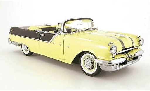 Pontiac Star Chief Convertible 1/18 Sun Star yellow/noir 1955 diecast model cars