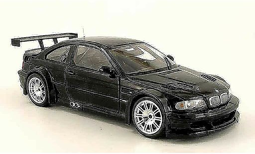 Bmw M3 coupe 1/18 Minichamps GTR E46 street black 2001 diecast model cars