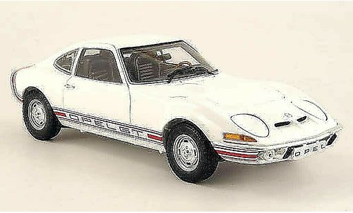 Opel GT Base 1/18 Minichamps 1900 white 1970 diecast model cars