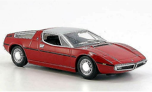 Maserati Bora Base 1/43 Minichamps red/grey 1972 diecast model cars