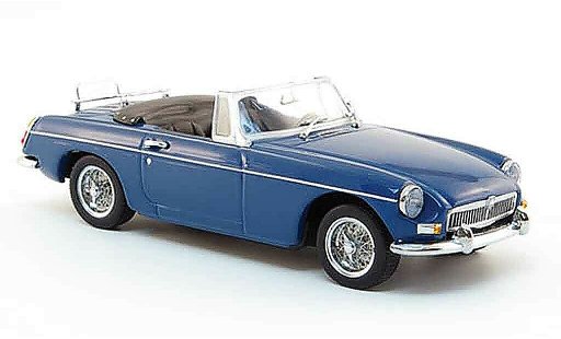 MG B Roadster 1/43 Minichamps blue 1968 diecast model cars