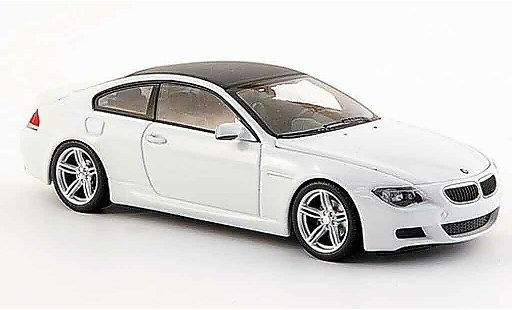 Bmw M6 Coupe 1/43 Minichamps E63 white Linea Bianco 2007 diecast model cars