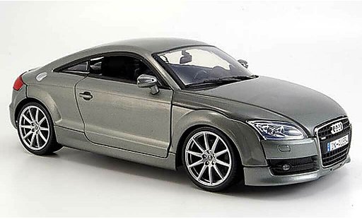 Audi TT coupe 1/18 Motormax grey 2007 diecast model cars