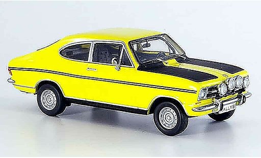 Opel Kadett B B 1/43 Schuco coupe yellow black diecast model cars