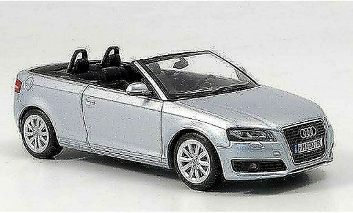 Audi A3 cabriolet 1/43 Minichamps Convertible grey 2008 diecast model cars