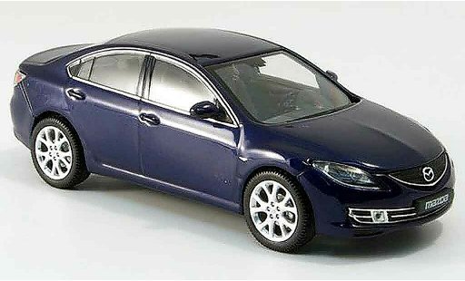 Mazda 6 Base 1/43 Norev Limousine blue 2007 diecast model cars