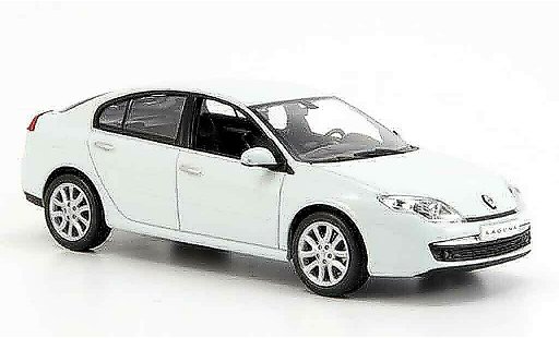 Renault Laguna Base 1/43 Norev white 2007 diecast model cars