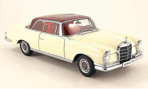 Mercedes 280 1968 1/18 Autoart se coupe white avec rotem roof diecast model cars