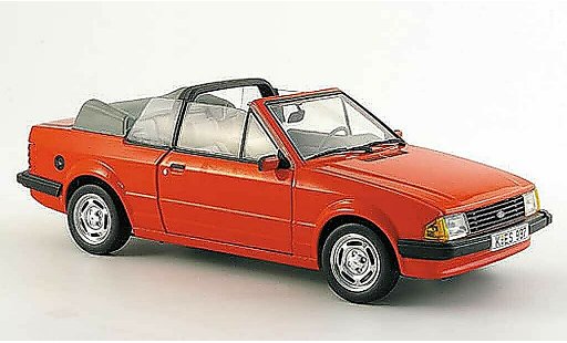Ford Escort GL 1/18 Sun Star cabriolet red 1984 diecast model cars