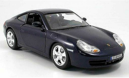Porsche 911 Carrera 1/18 Burago 4 blue diecast model cars