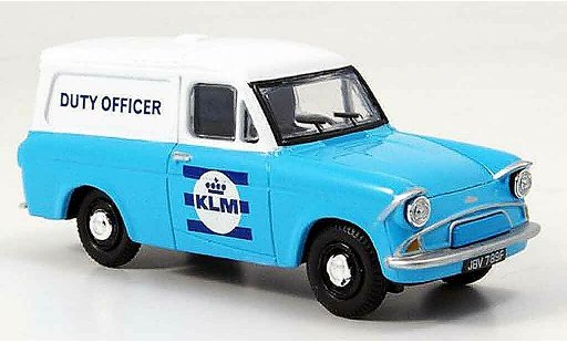 Ford Anglia Van 1/43 Oxford blue white KLM Duty Officer diecast model cars