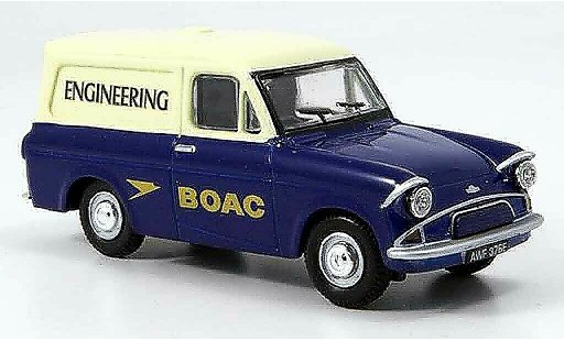 Ford Anglia Van 1/43 Oxford blue white BOAC Engineering diecast model cars