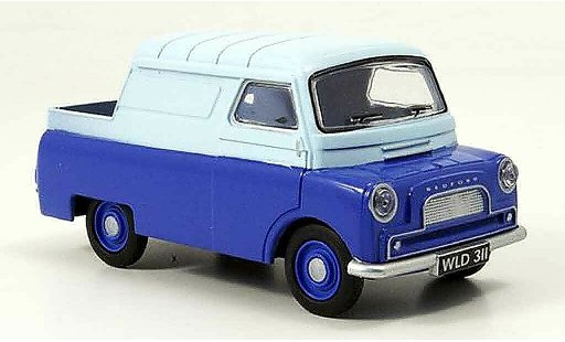 Bedford CA plateau 1/43 Oxford Half Cab blue white van flatbed diecast model cars