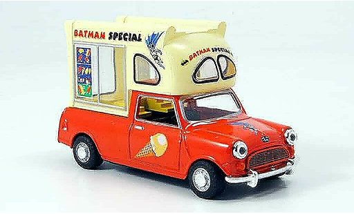 Austin Mini Pick Up utilitaire 1/43 Oxford red white Batman Special Eiswagen diecast model cars