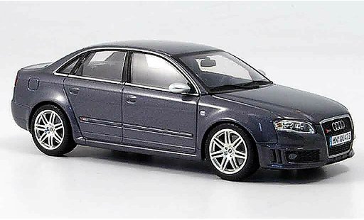 Audi RS4 berline 1/43 Minichamps grey Limousine 2006 diecast model cars