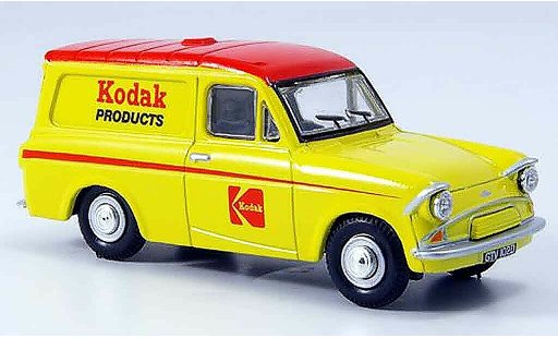 Ford Anglia Van 1/43 Oxford yellow red Kodak diecast model cars