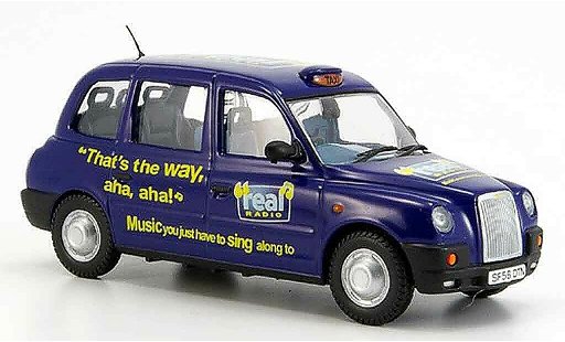Austin TX4 taxi 1/43 Oxford blue Real Radio diecast model cars