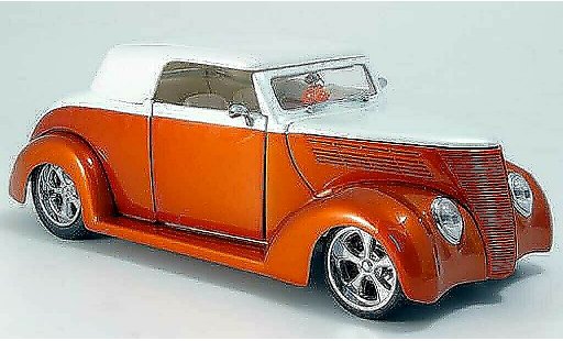 Ford Hot Rod 1937 1/18 Yat Ming convertible orange-met./white closed diecast model cars