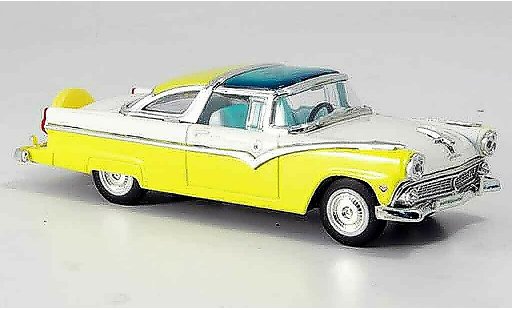 Ford Crown Victoria 1/43 Yat Ming yellow white 1955 diecast model cars