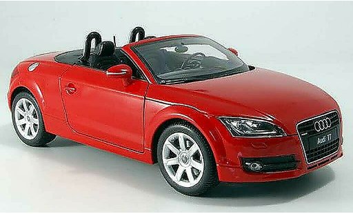 Audi TT roadster 1/18 Welly red sans capote diecast model cars