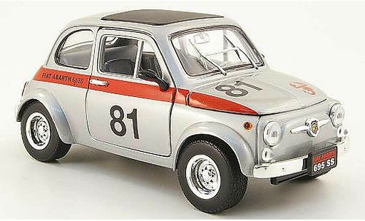 Fiat 500 Abarth 1/18 Mondo Motors 695ss grey no.81 diecast model cars