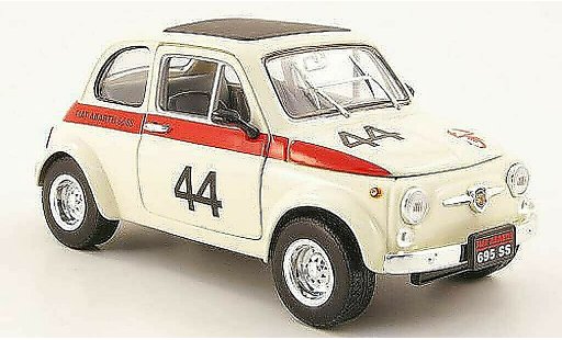Fiat 500 Abarth 1/18 Mondo Motors 695ss white no.44 diecast model cars