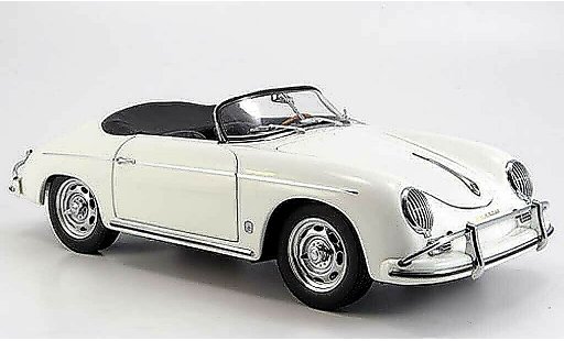 Porsche 356 A A 1/18 Autoart A speedster blanc diecast model cars