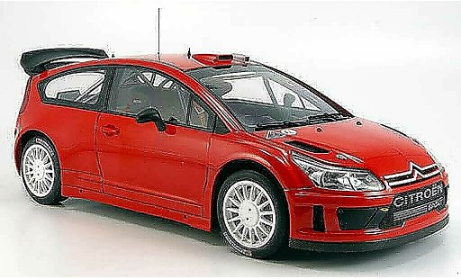 Citroen C4 WRC 1/18 Autoart red plain body version diecast model cars