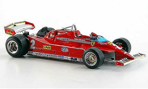 Ferrari 126 C 1/43 Brumm No.2 G Villeneuve Turbo Test GP Imola diecast model cars