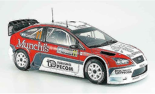 Ford Focus RS WRC 1/18 Sun Star argent perzex/ companc diecast model cars