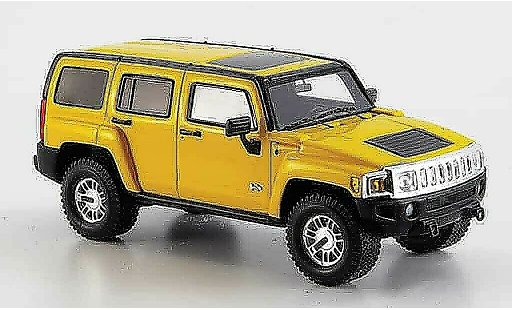 Hummer H3 Base 1/43 Spark yellow 2006 diecast model cars