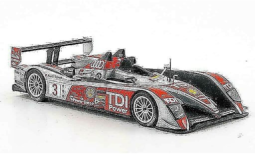 Audi R10 course 1/43 Minichamps 2008 No.3 Sport 24h Le Mans diecast model cars