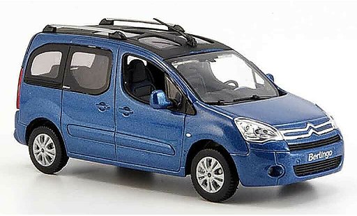 Citroen Berlingo Fourgonnette 1/43 Norev blue fenster 2008 diecast model cars