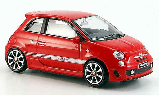 Fiat 500 Abarth 1/43 Mondo Motors New red 2007 diecast model cars