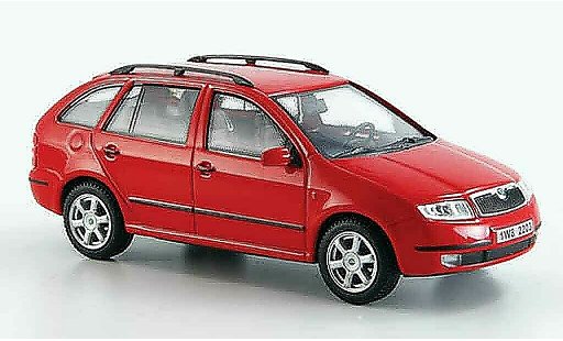 Skoda Fabia Combi 1/43 Abrex red diecast model cars