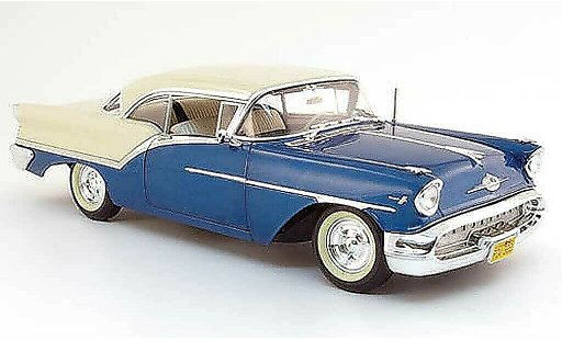 Oldsmobile Super 88 Base 1/18 Highway 61 blue white 1957 diecast model cars