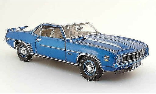 Chevrolet Camaro RS 1/18 Highway 61 ZL1 zl-1 copo 427 blue white 1969 diecast model cars