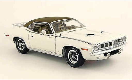 Plymouth Gran Barracuda 1971 1/18 Highway 61 white/noir diecast model cars
