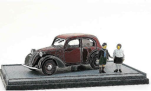 Fiat 1100 Nuova Balilla 1/43 Brumm avec 2 Figuren diecast model cars